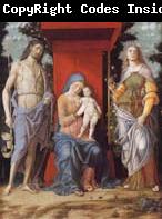 Andrea Mantegna The Virgin and Child with the Magadalen and Saint John the Baptist